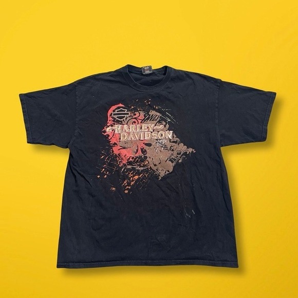 Harley Davidson Other - Vintage Harley Davidson Cancun‎ Mexico Black Rock Tees Graphic T Shirt L